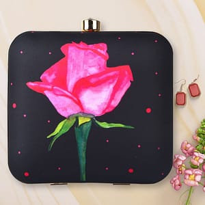 Stunning Rose Printed Clutch - IL54pc