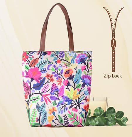 Trendy Big Floral Tote Bag - IL64shb
