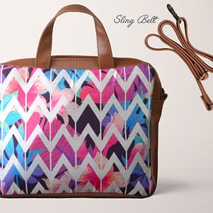 Colorful Zigzag Print Sling Bag - IL26sb